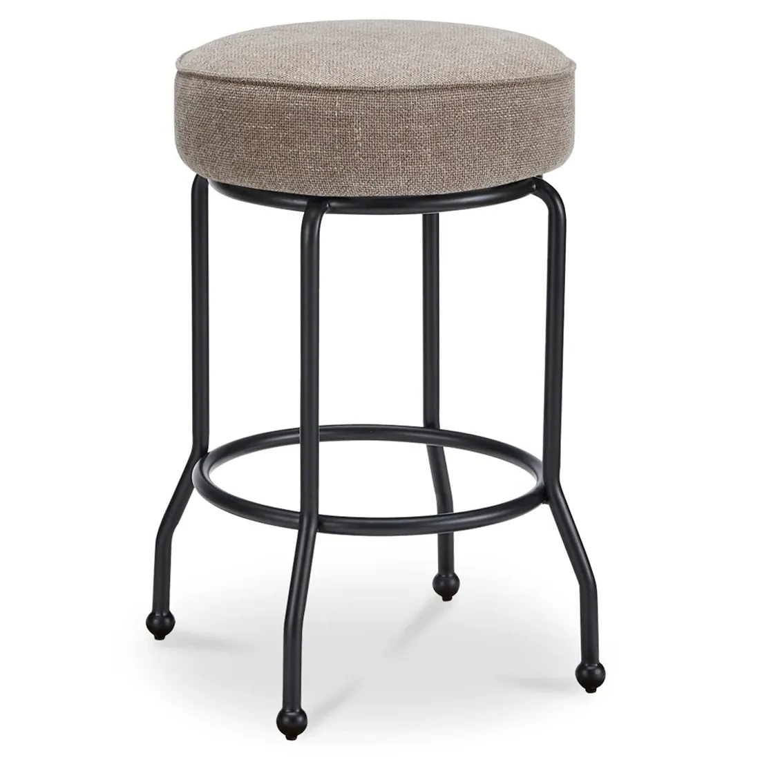 Lauren Swivel Counter Stool - Light Brown, Iron