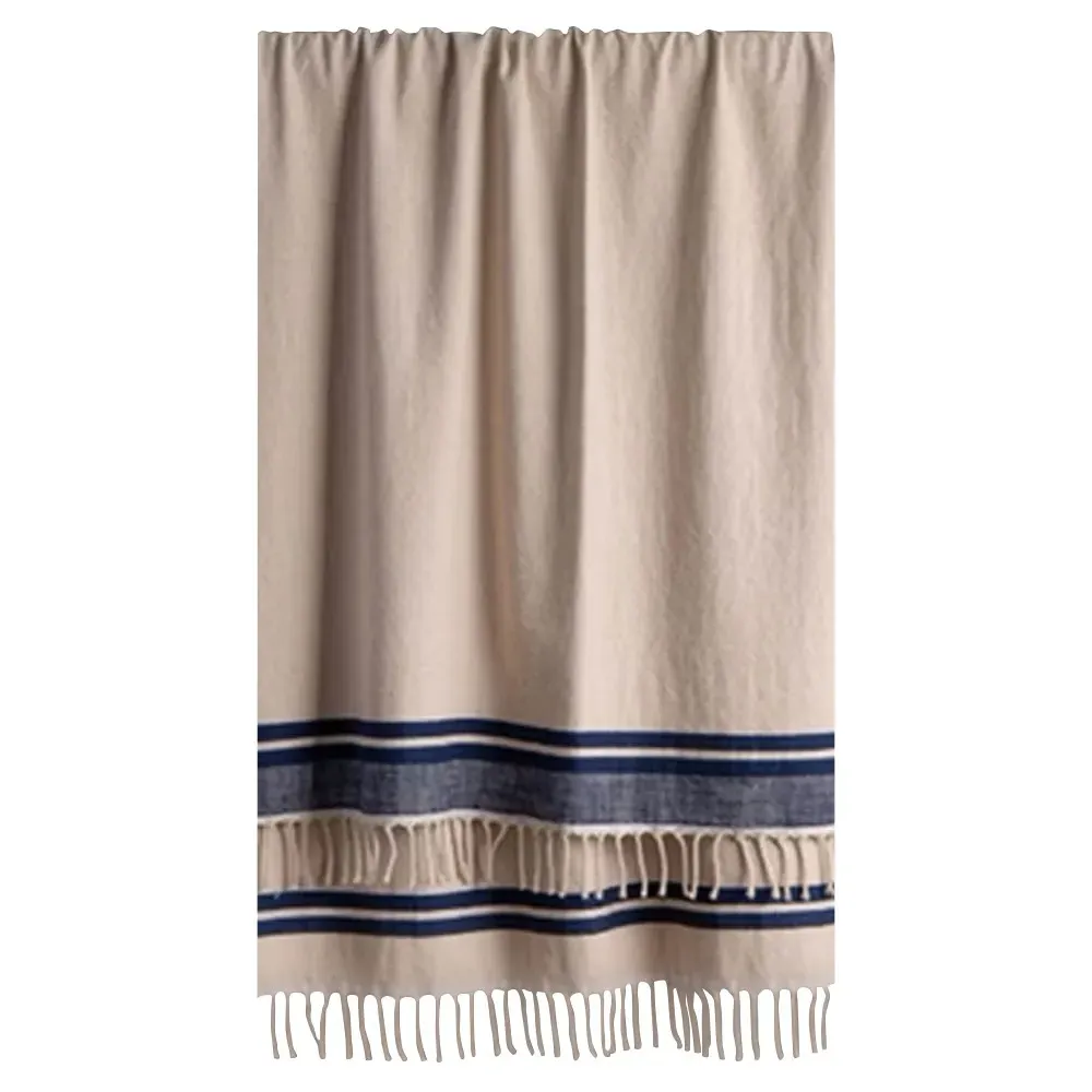 Lauren Woven Throw Blanket - Cream, Cotton