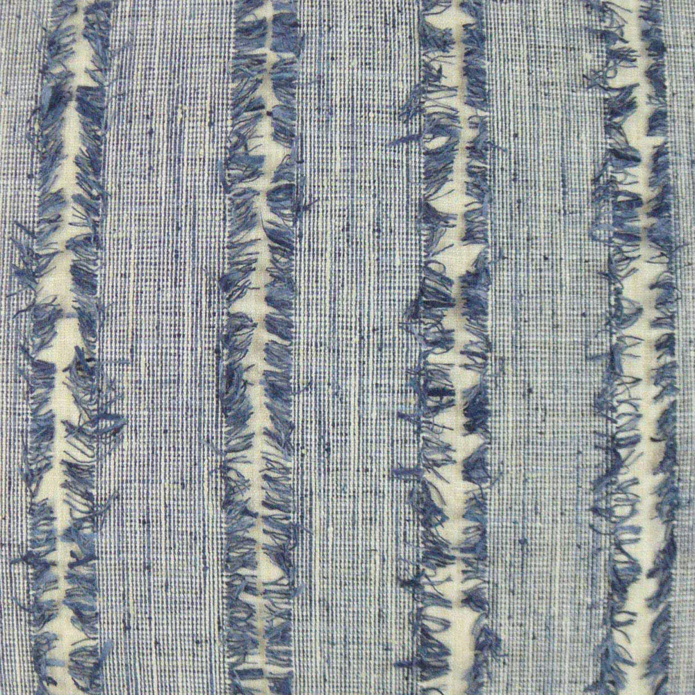 Laurene 22x22 Throw Pillow with Fringe - Blue, Polyester