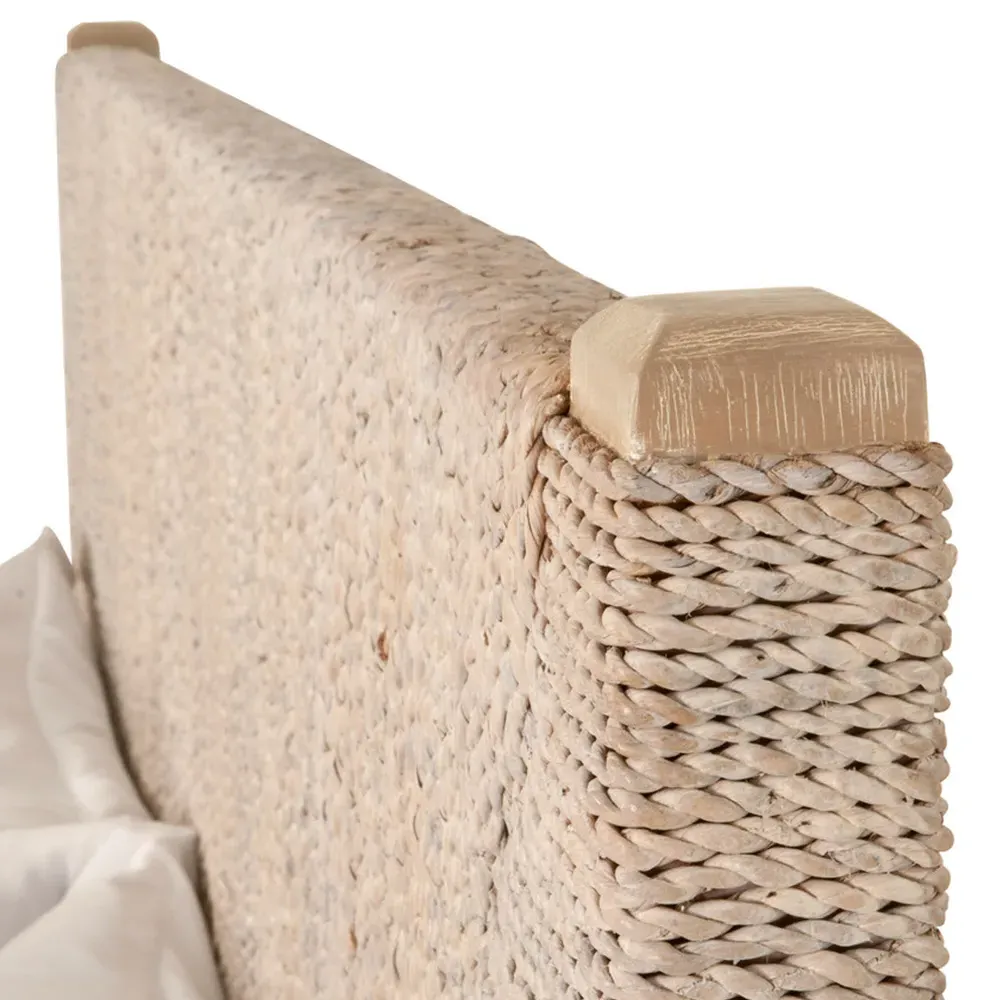 Laurice Cal King Platform Bed - Brown, Abaca Rope