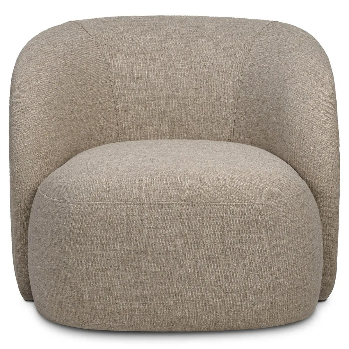 Laurrey Alcala Swivel Chair - Taupe, Performance Fabric