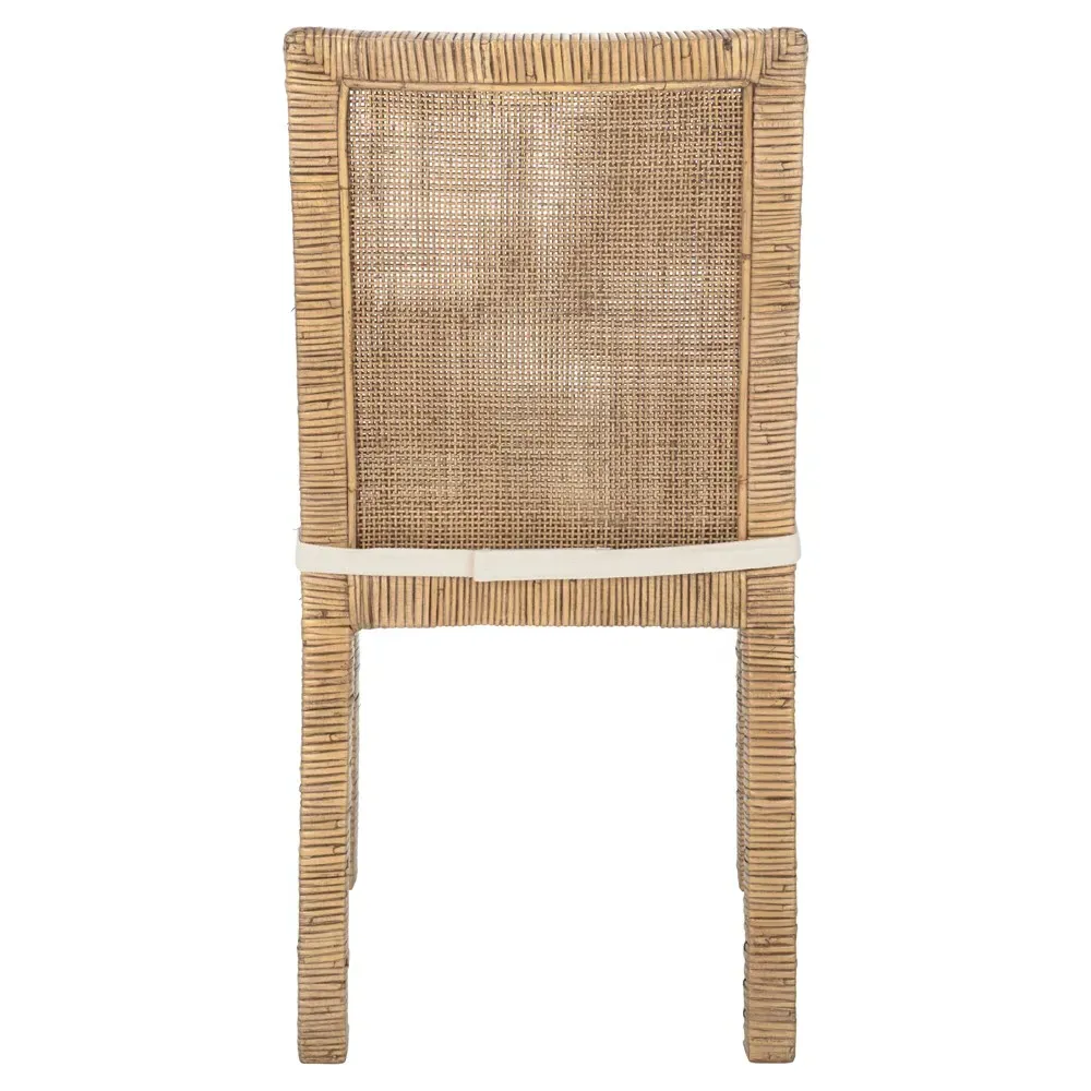 Layla Dining Chair Set of 2 - White, Rattan