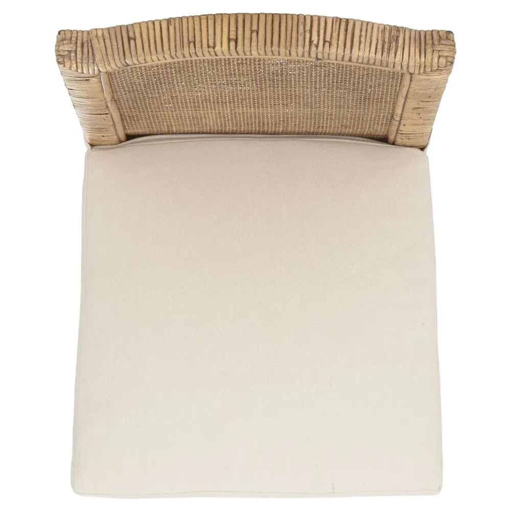 Layla Dining Chair Set of 2 - White, Rattan