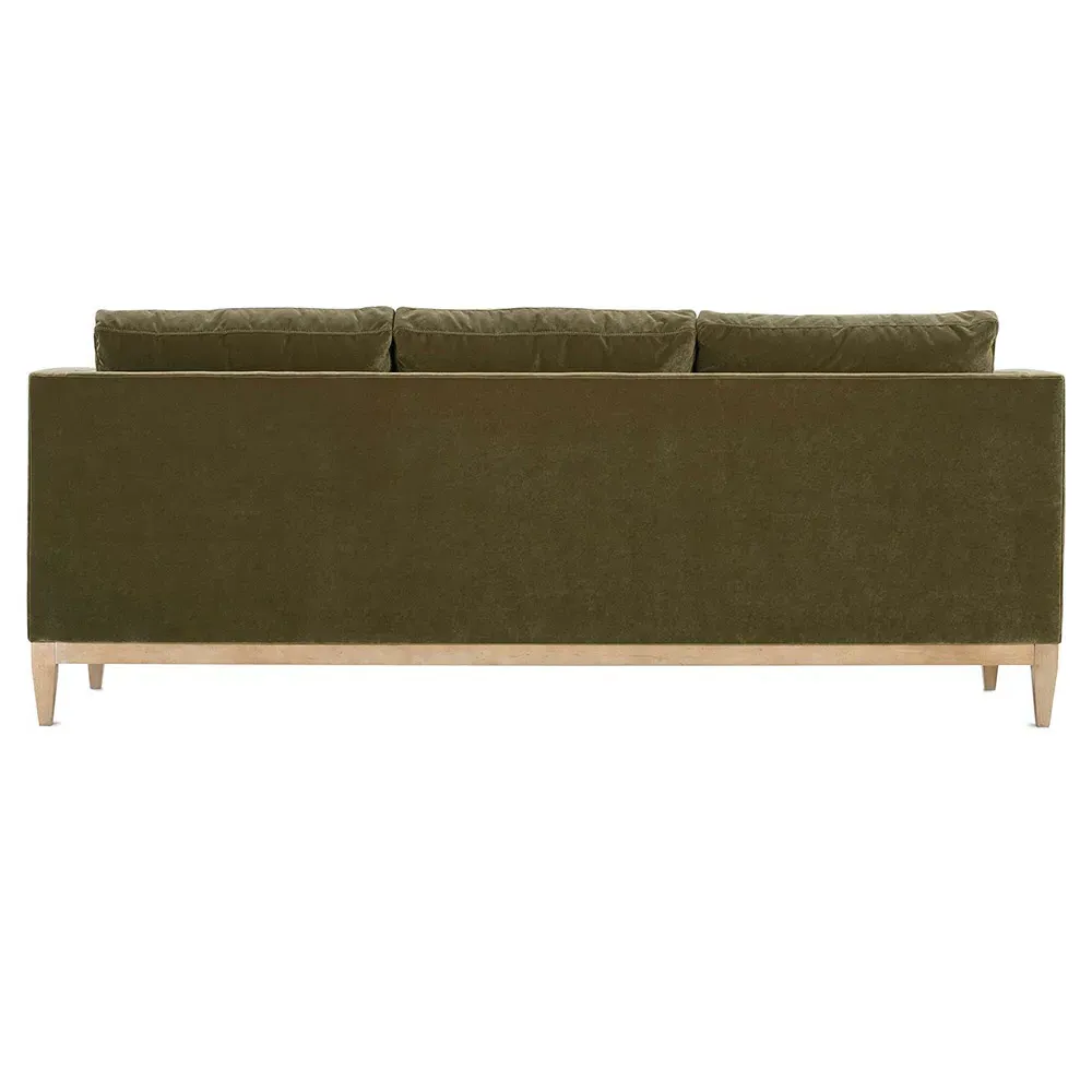 Leah 3-Seater Sofa - Olive Green, Velvet