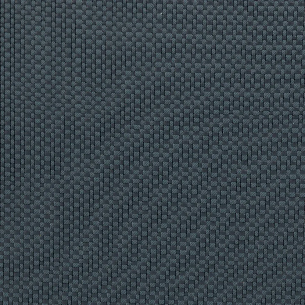 Leah Round Ottoman - Blue, Faux Leather