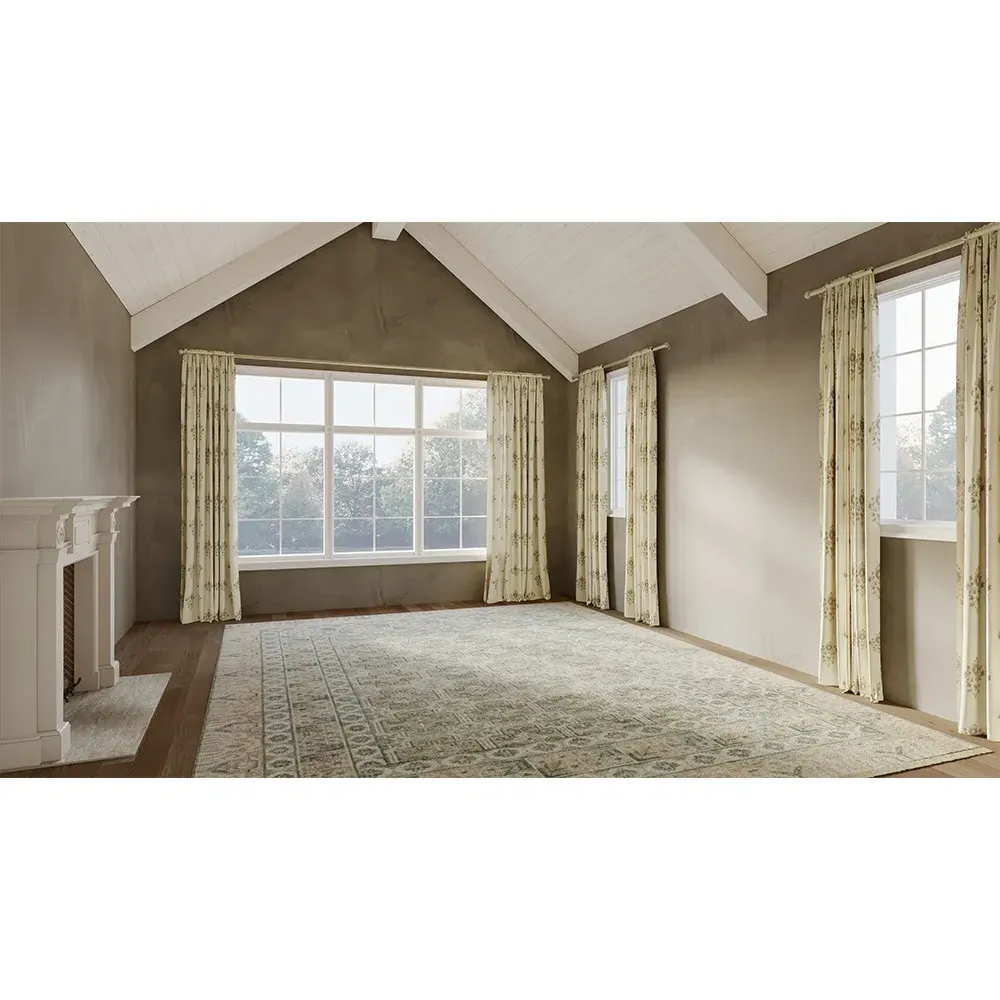 Lee Global Patterned Hand Knotted Rug - Green, Wool