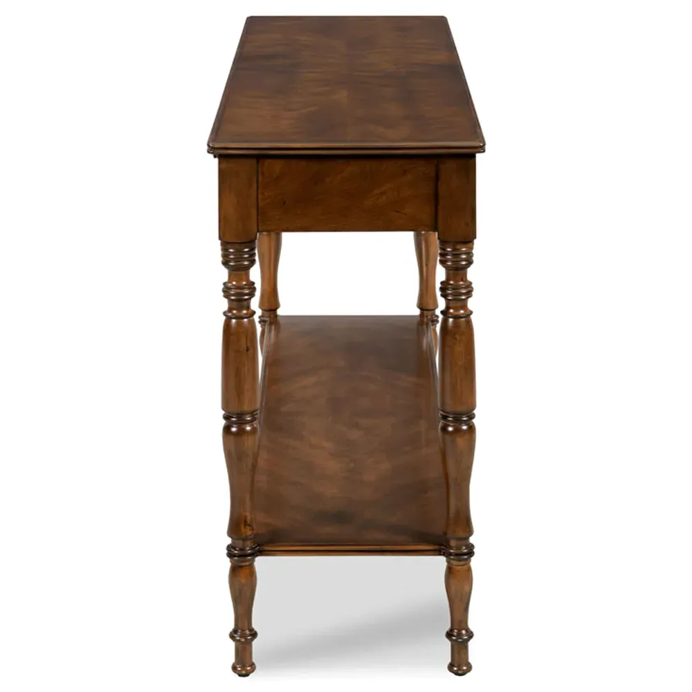 Leeward Rectangular Console Table - Brown, Hardwood