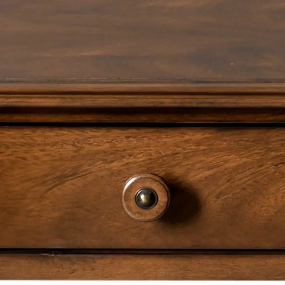 Leeward Rectangular Console Table - Brown, Hardwood