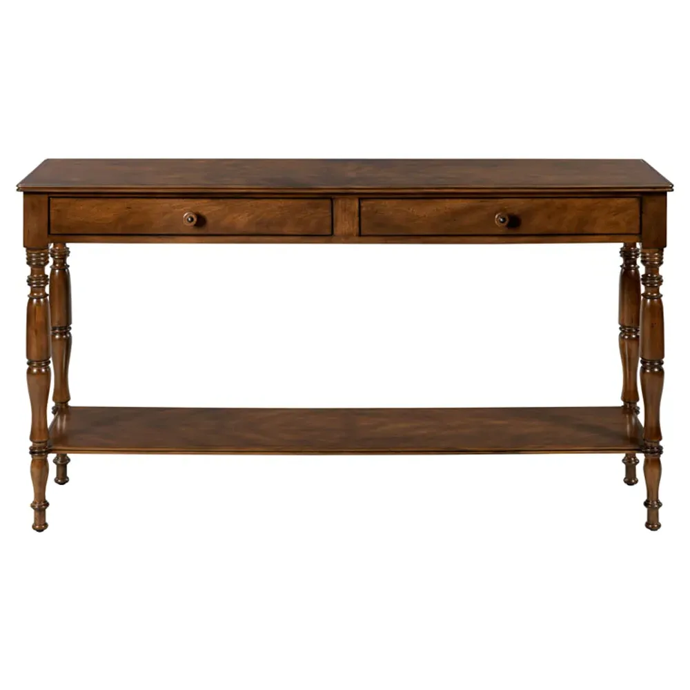 Leeward Rectangular Console Table - Brown, Hardwood image