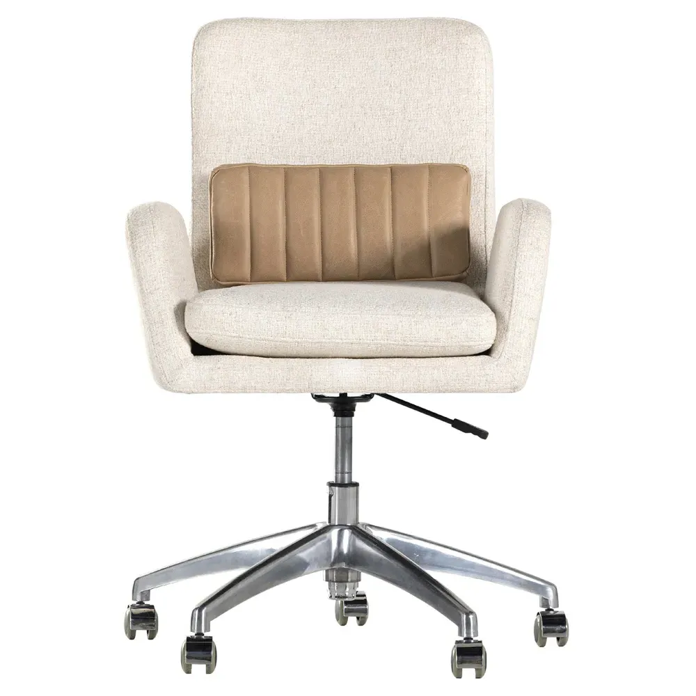 Legend Swivel Office Chair - Off White, Aluminum image