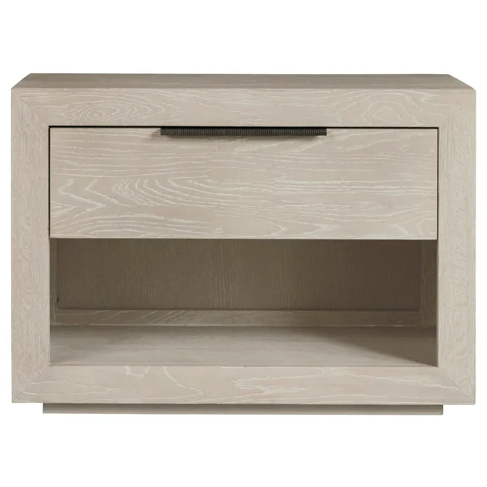 Leighton Nightstand with Storage - Grey, Oak image