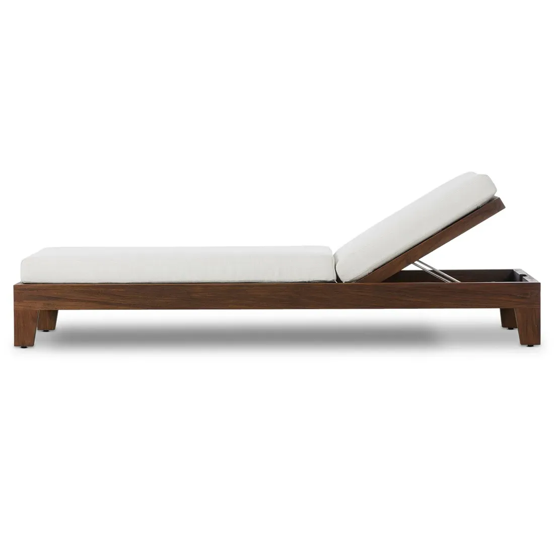 Leighton Outdoor Chaise - Brown, Teak