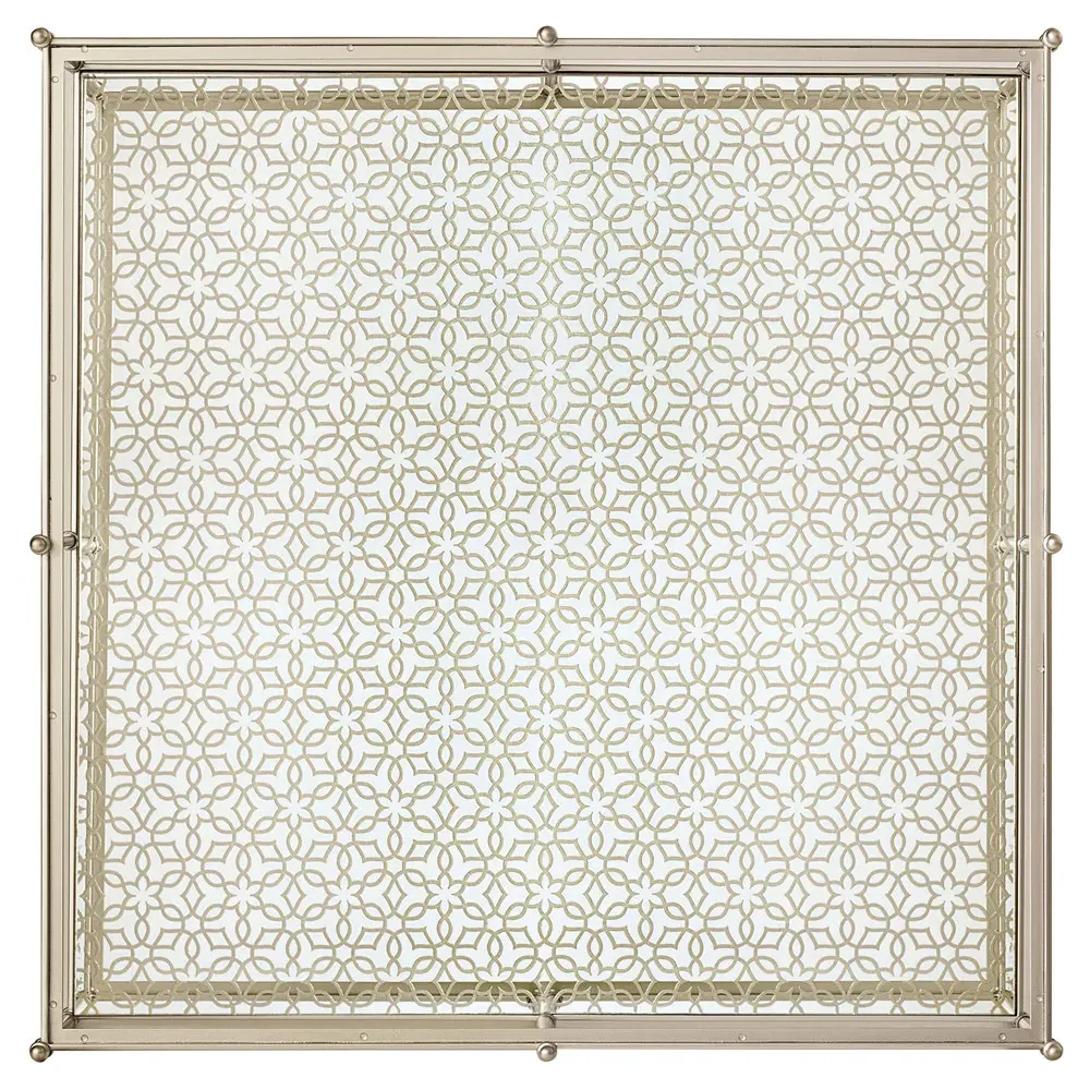 Leilani Square Coffee Table - Gold, Glass