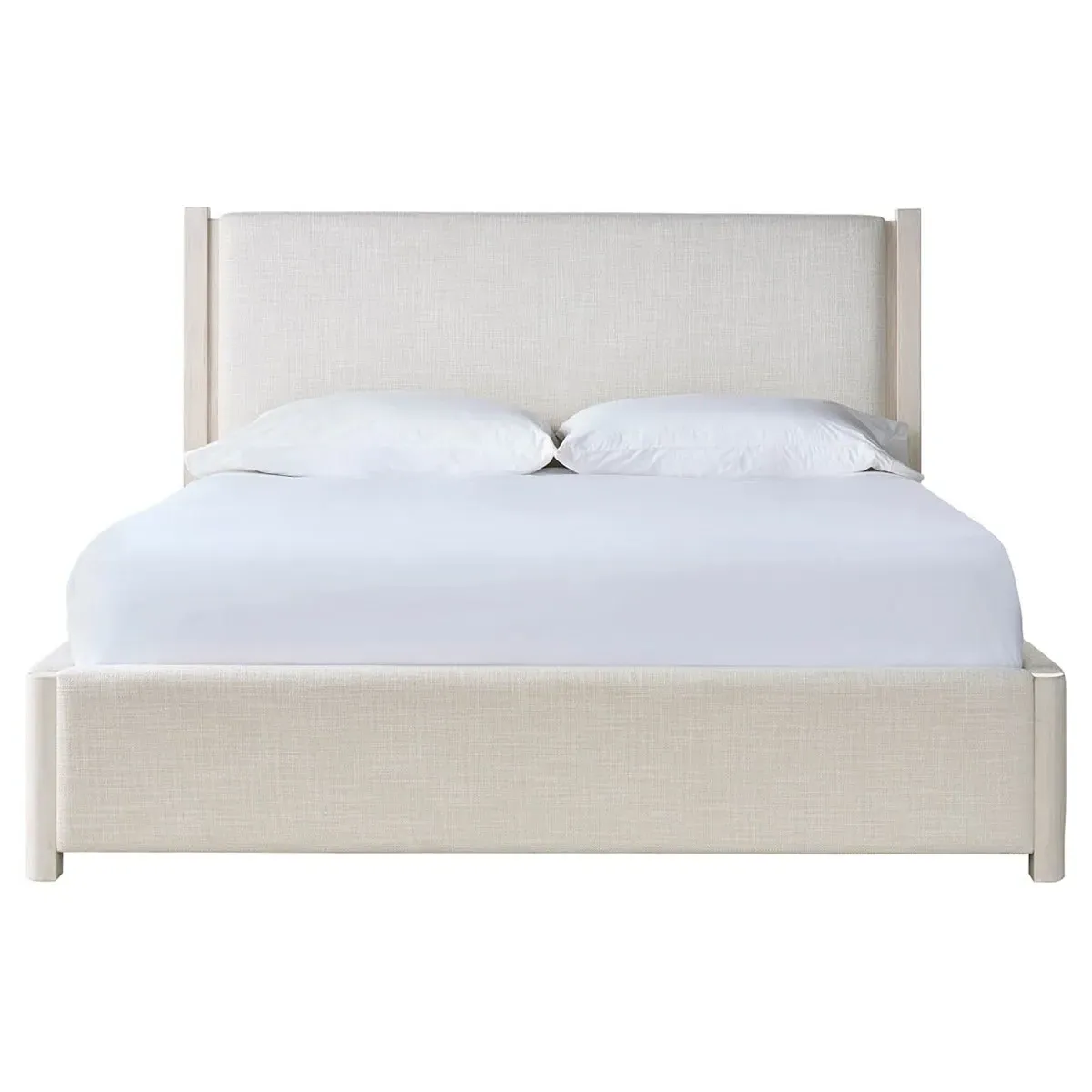 Leith King Size Bed Frame - Light Grey, Pine Wood