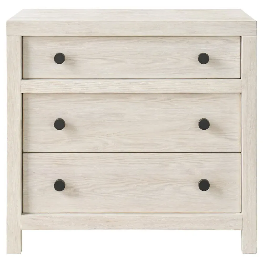Leith Nightstand - Light Grey, Pine Wood