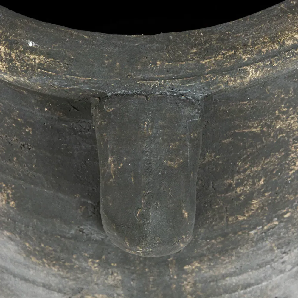 Leith Planter Vase - Distressed Grey, Terracotta