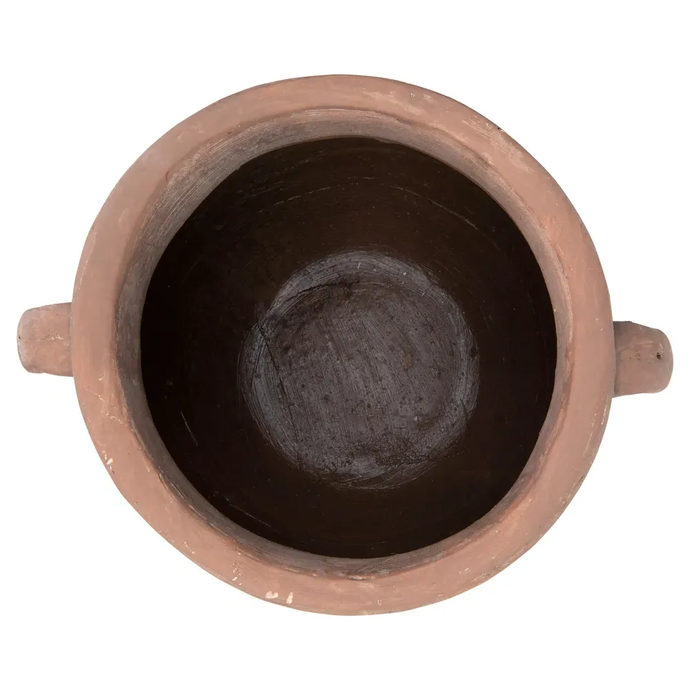 Leith Planter Vase - Whitewash, Terracotta