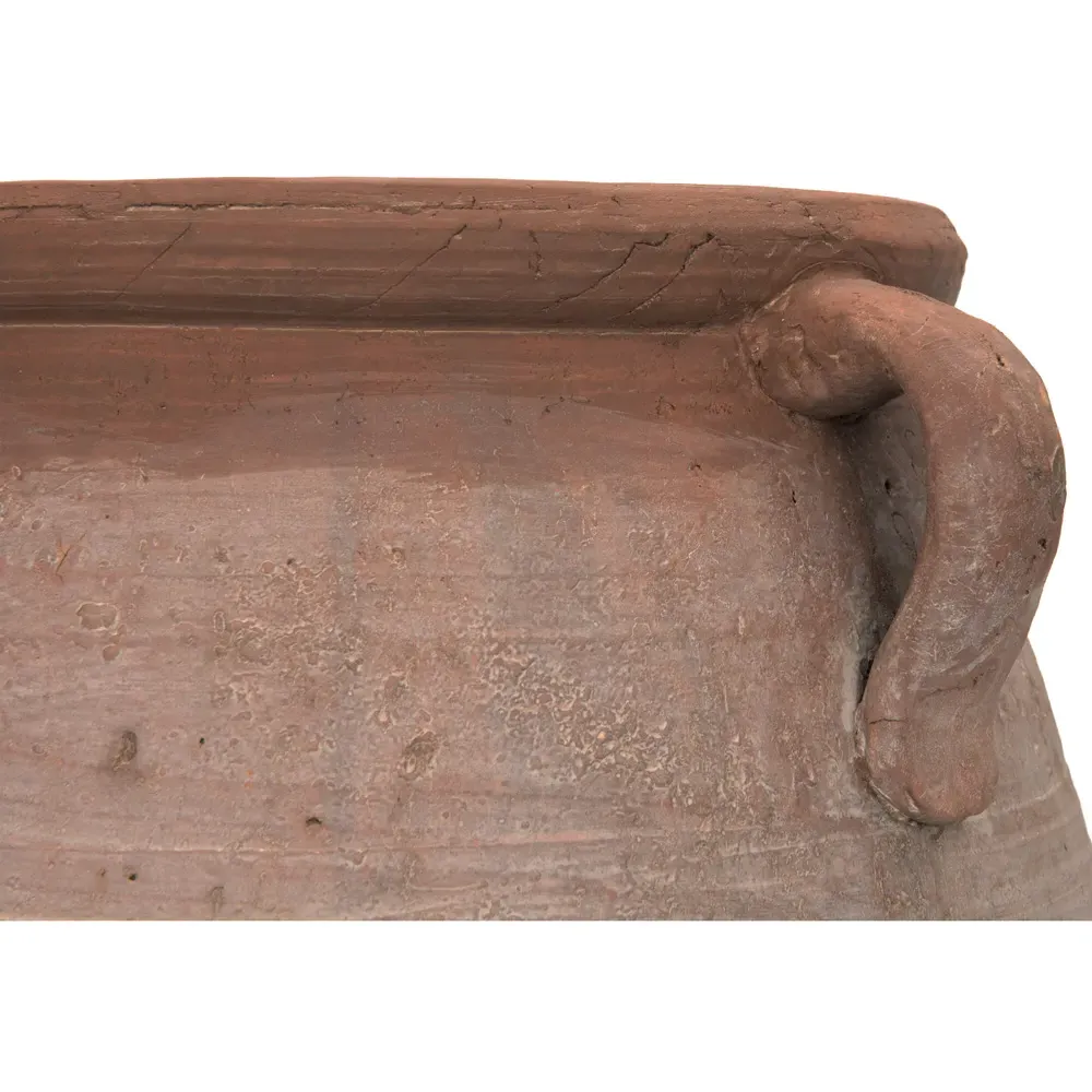 Leith Planter Vase - Whitewash, Terracotta
