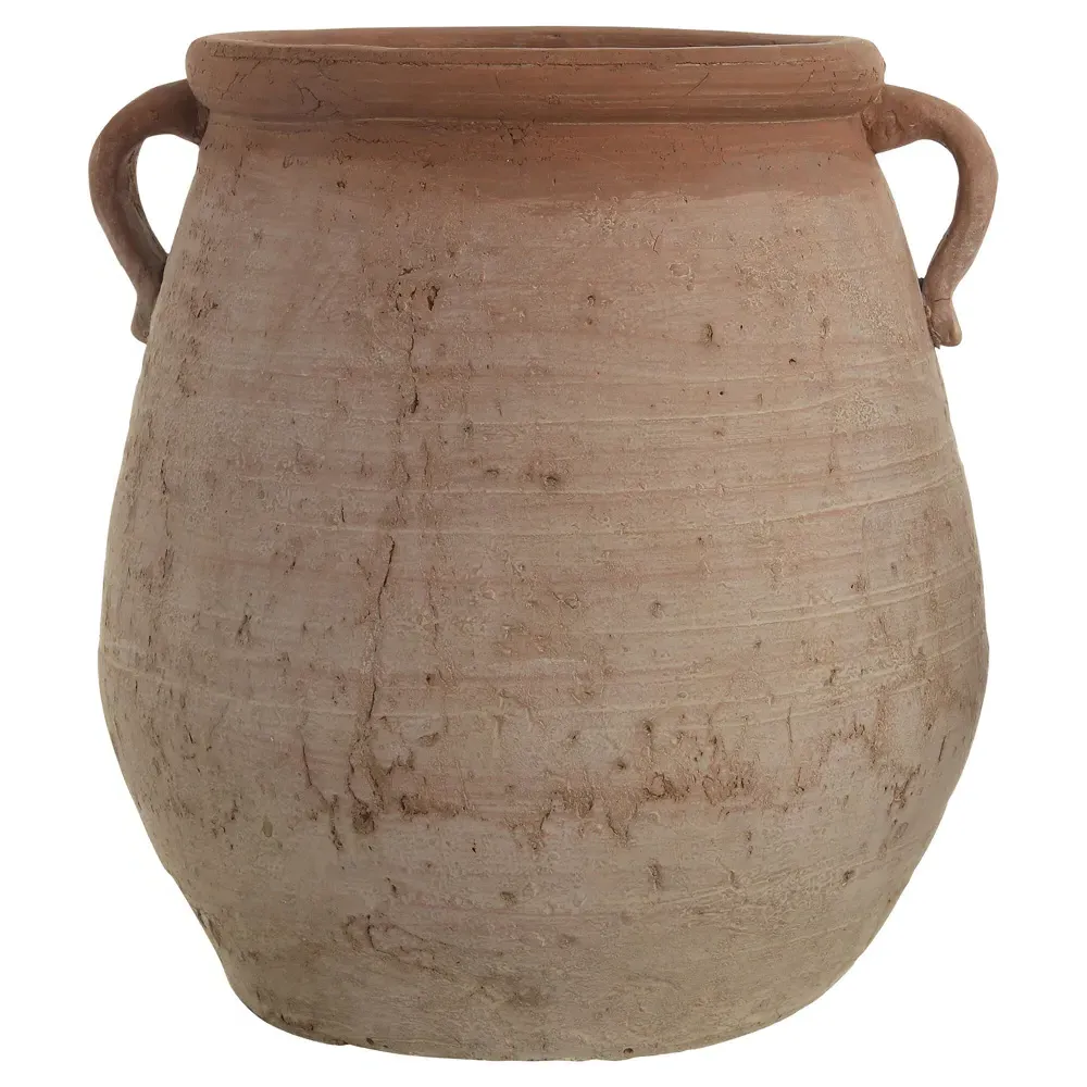Leith Planter Vase - Whitewash, Terracotta image