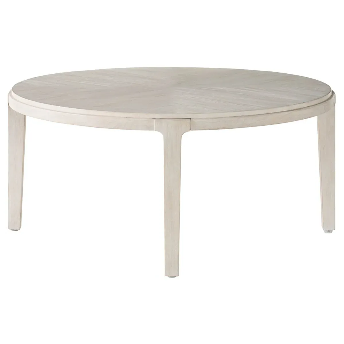 Leith Round Coffee Table - Light Grey, Pine Wood