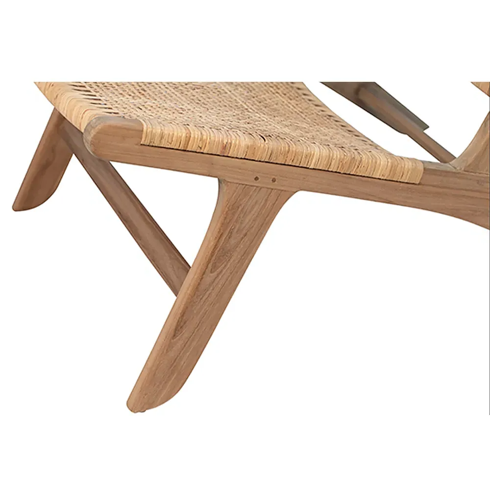 Lemar Occasional Chair - Brown, Teak Wood