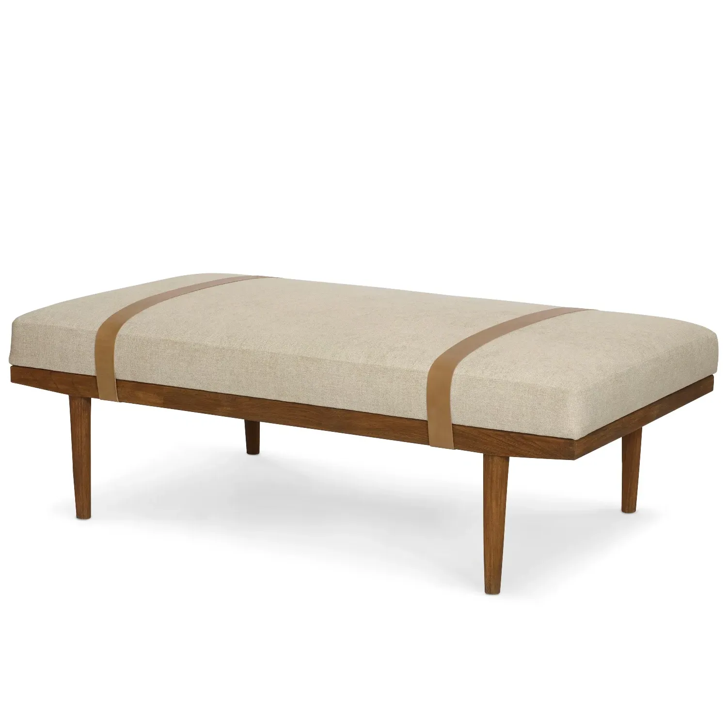 Lemery Bench - Beige, Teak
