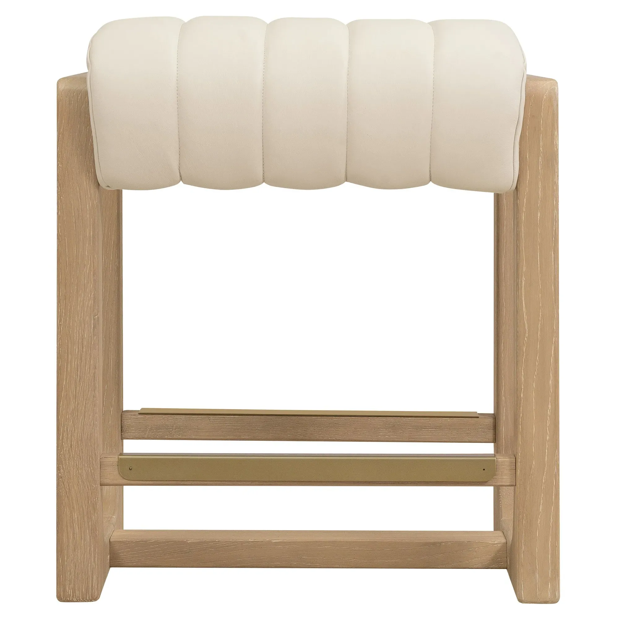 Leni Counter Stool - Beige, Oak Wood image
