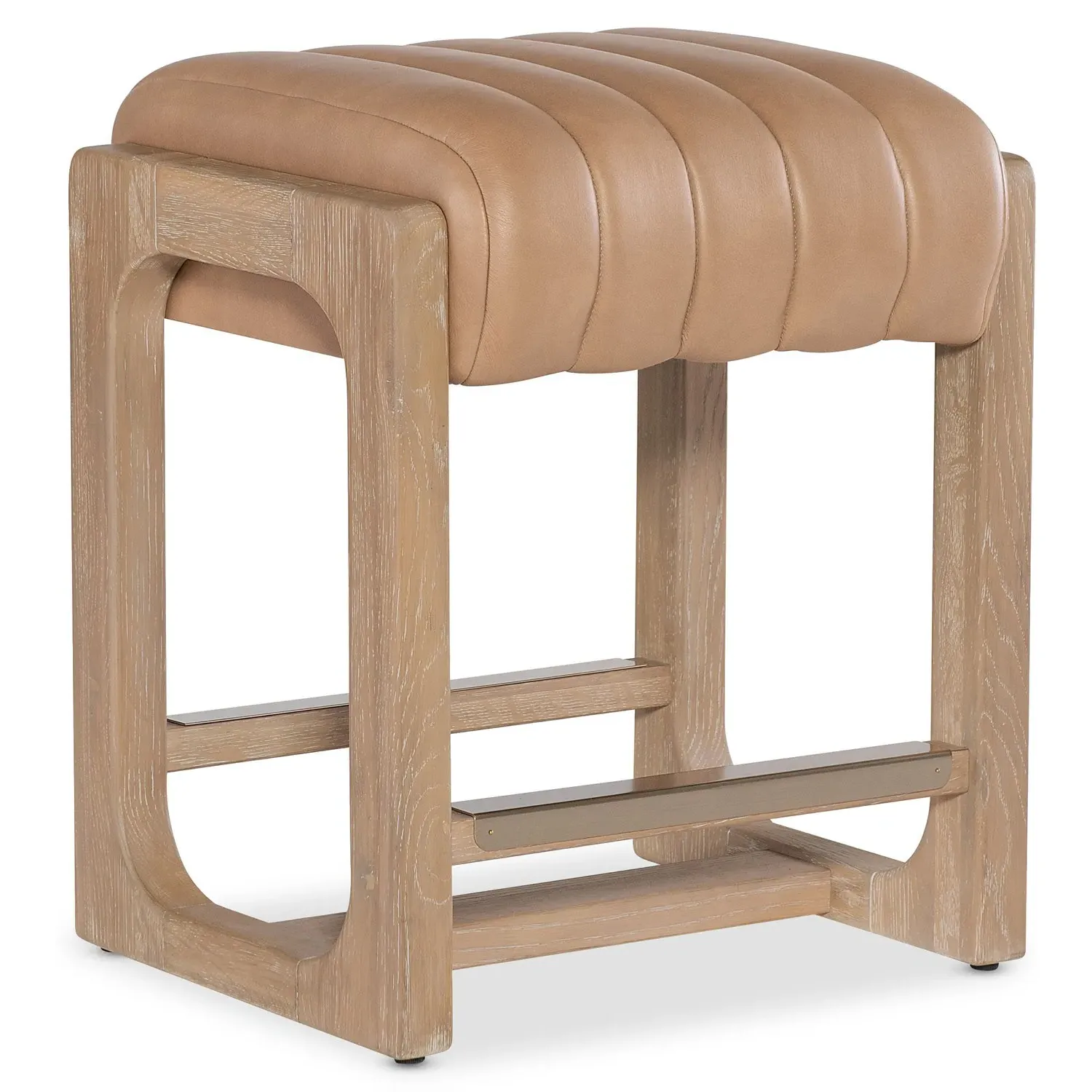 Leni Counter Stool - Brown, Oak