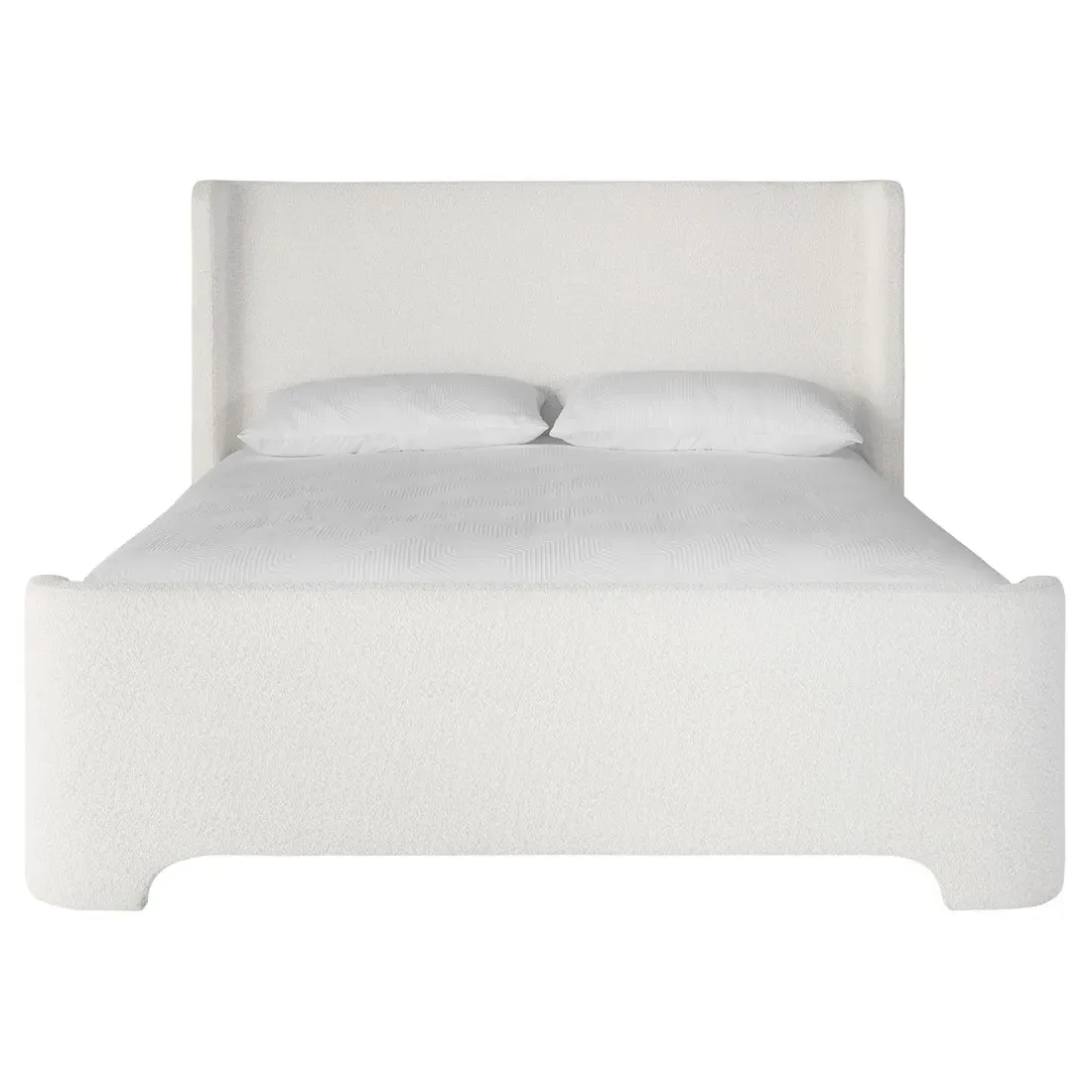 Lennie King Size Bed Frame - Cream, Boucle