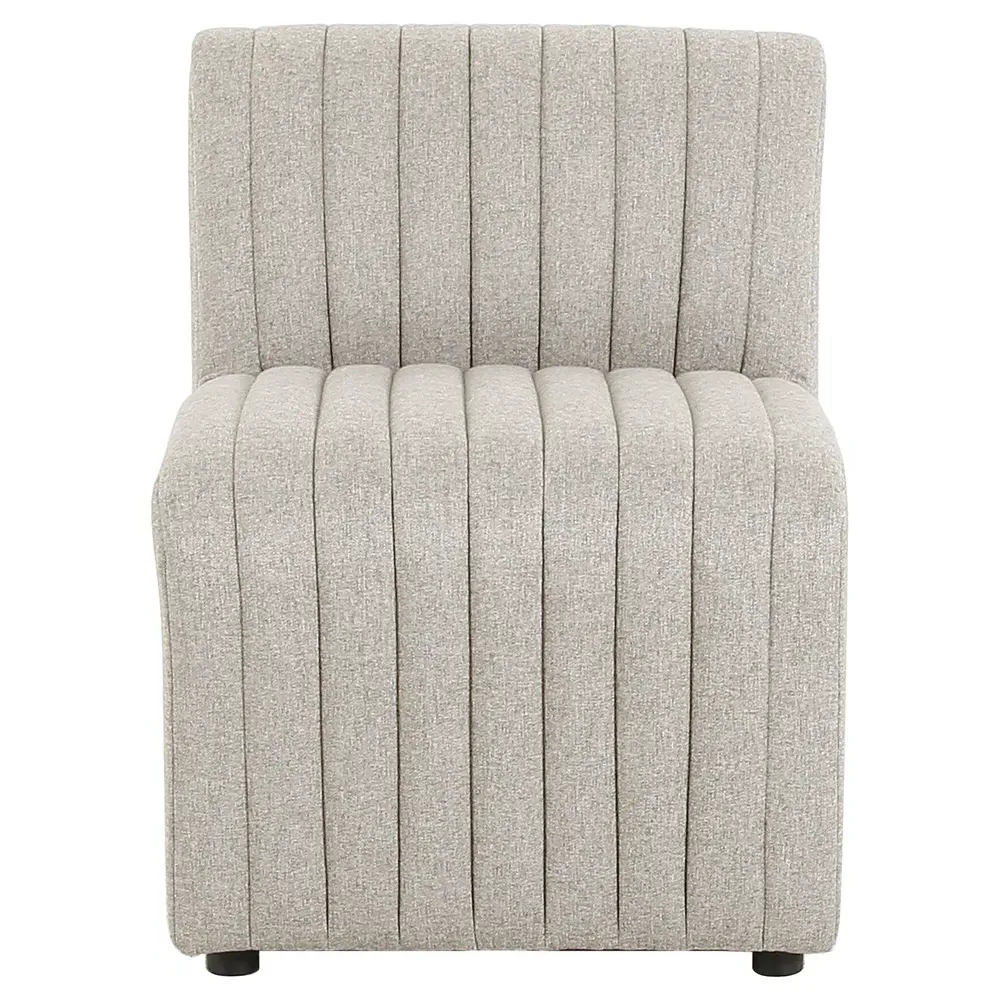 Leo 25-Inch Dining Bench - Grey, Polyester image