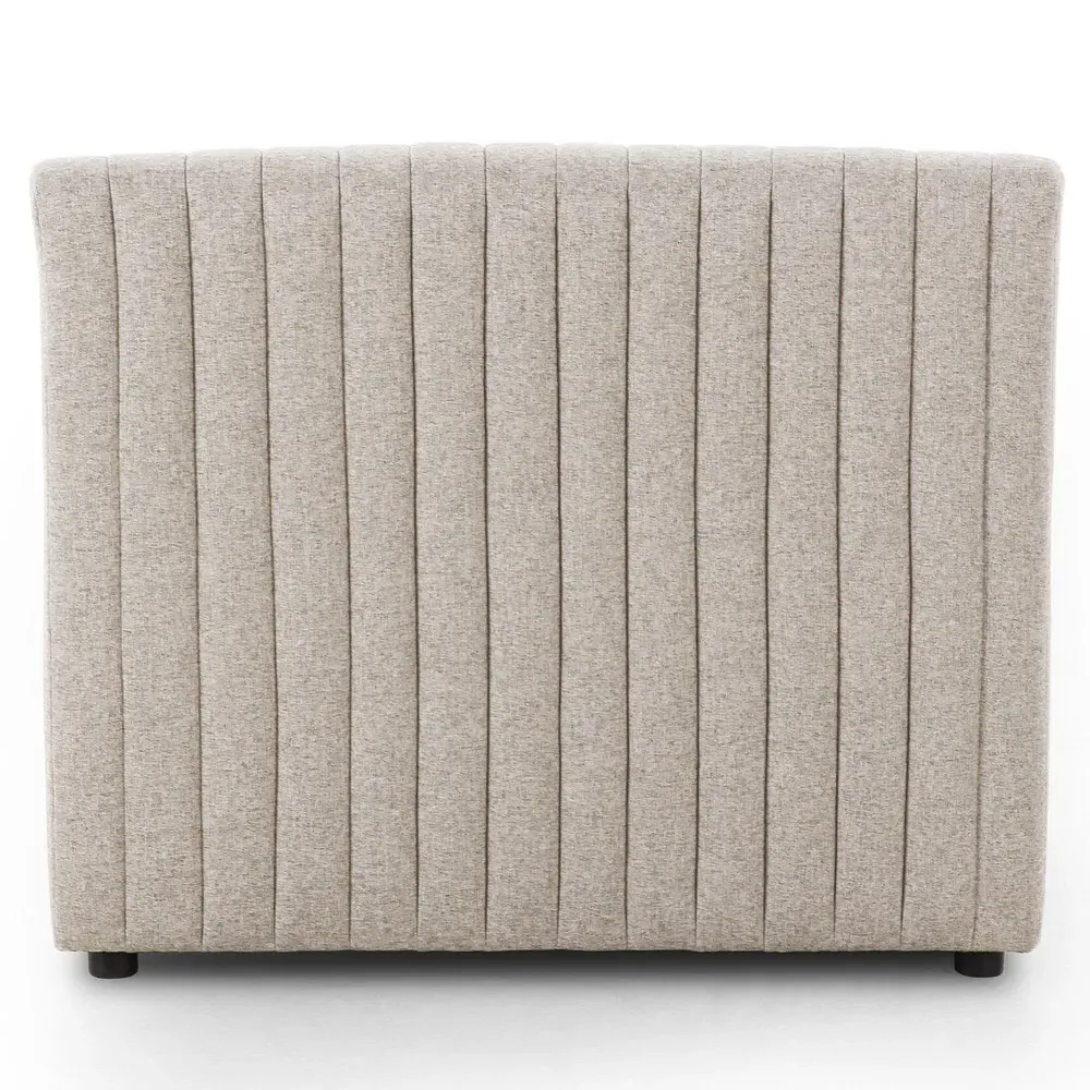 Leo 38.5-Inch Dining Bench - Grey, Polyester