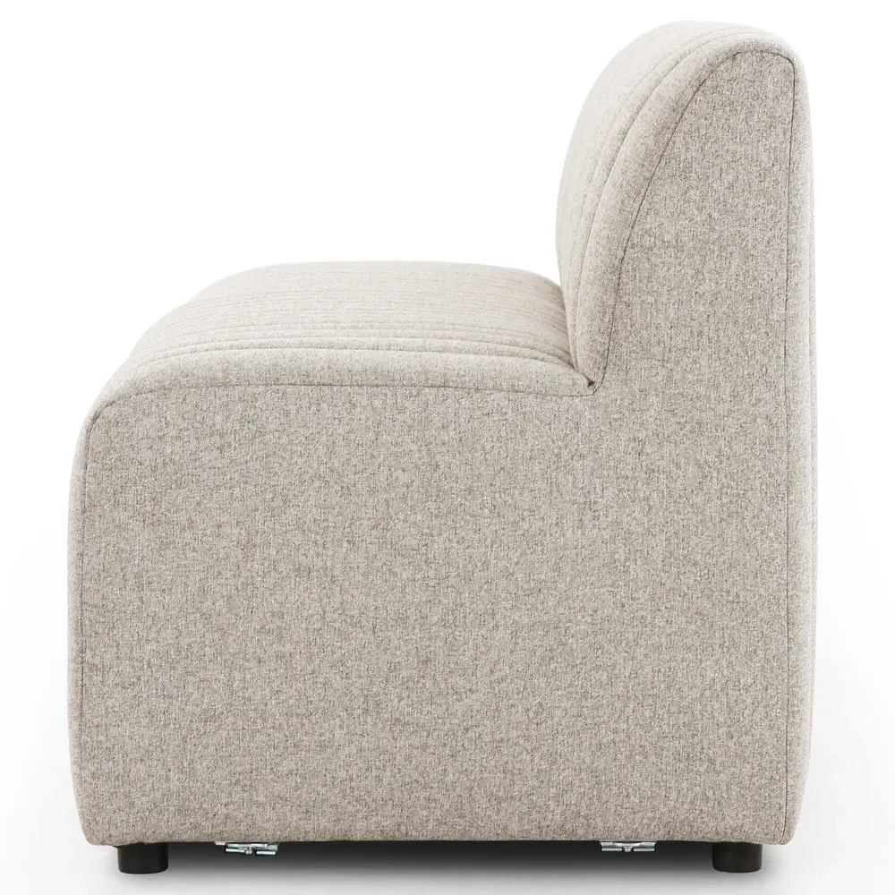 Leo 72-Inch Dining Bench - Grey, Polyester