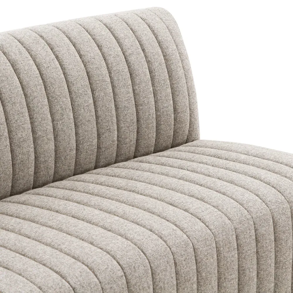 Leo 82-Inch Dining Bench - Grey, Polyester