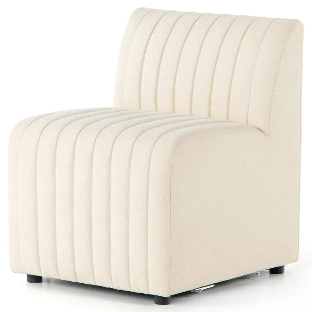 Leo Compact Dining Bench - Beige, Performance Fabric