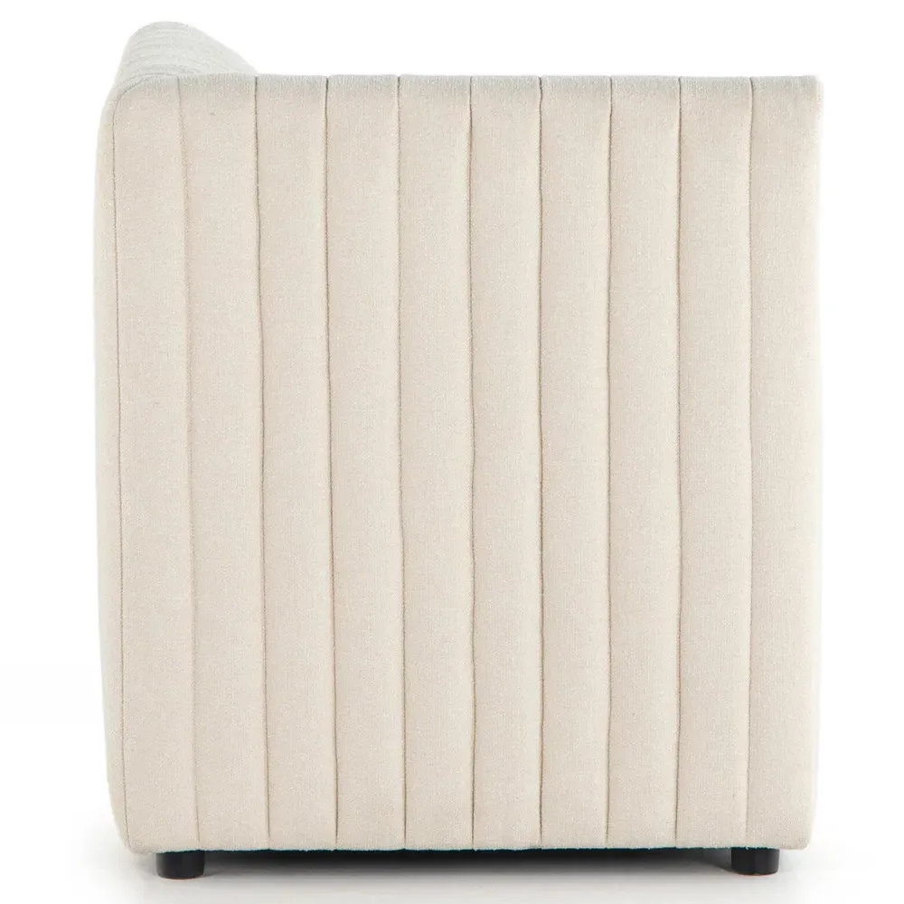 Leo Corner Dining Bench - Beige, Performance Fabric