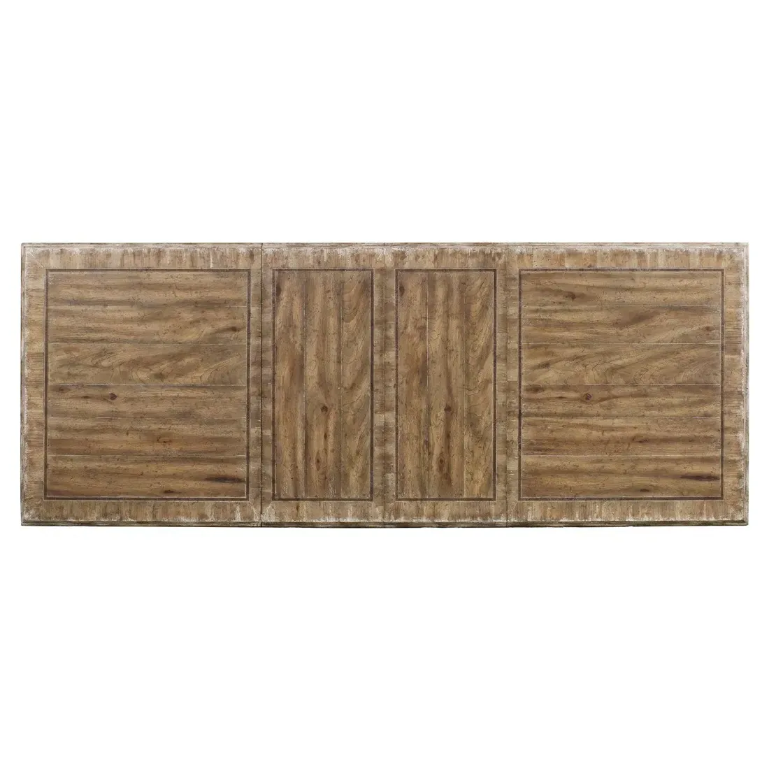 Leo Extendable Rectangular Dining Table - Brown, Pecan