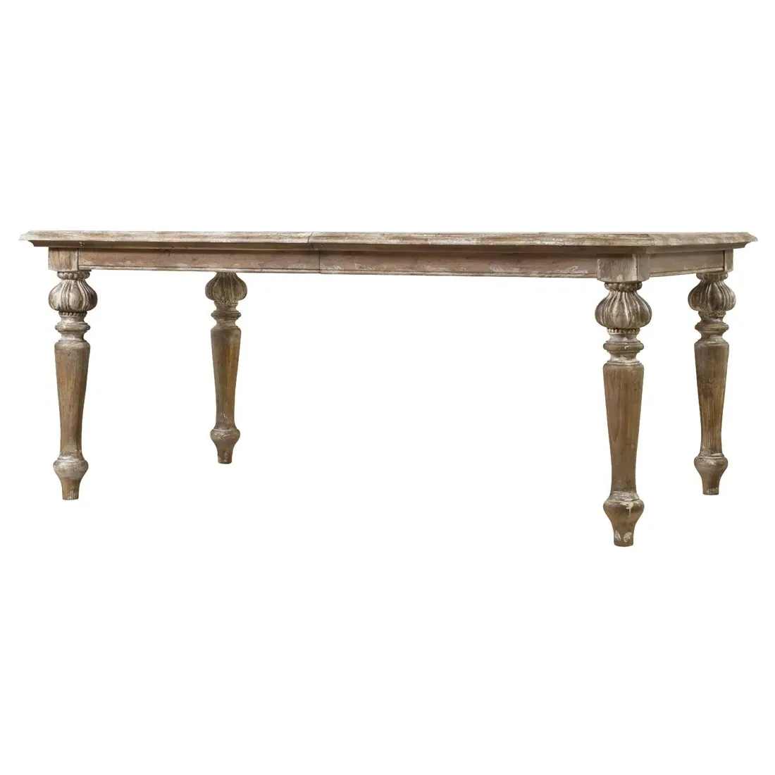 Leo Extendable Rectangular Dining Table - Brown, Pecan