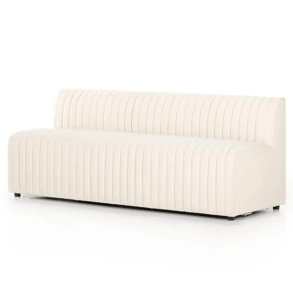 Leo Extra Large Dining Bench - Beige, Performance Fabric