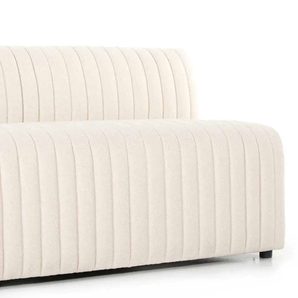 Leo Extra Large Dining Bench - Beige, Performance Fabric