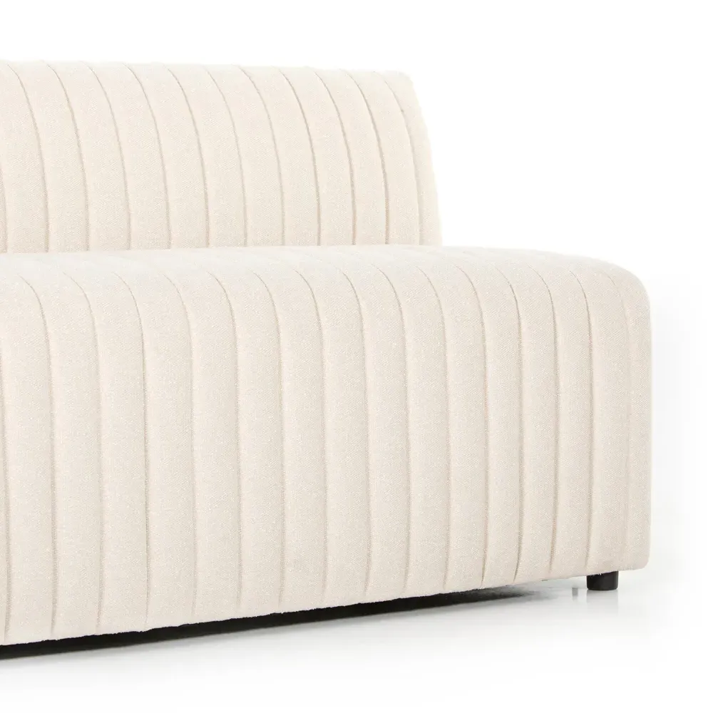 Leo Large Dining Bench - Beige, Performance Fabric