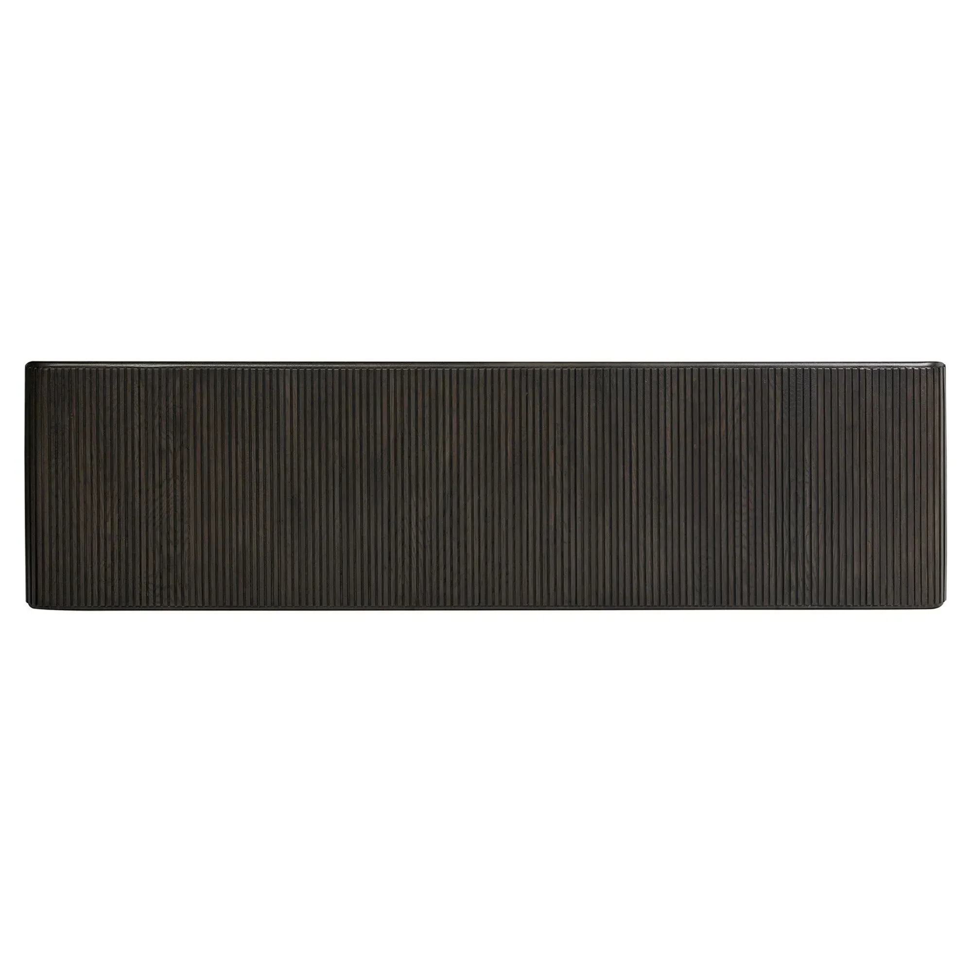 Leo Rustic Lodge Rectangular Console Table - Smoked Black, Oak