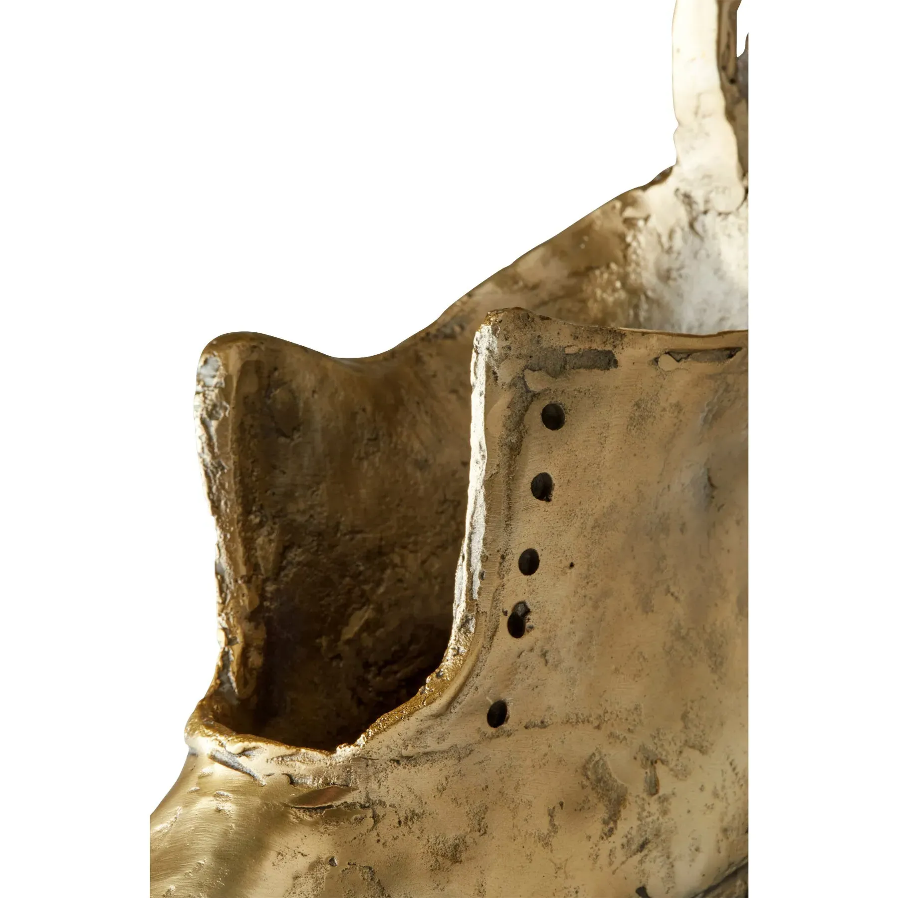 Leon Iron Shoe Sculpture - Aged Brass