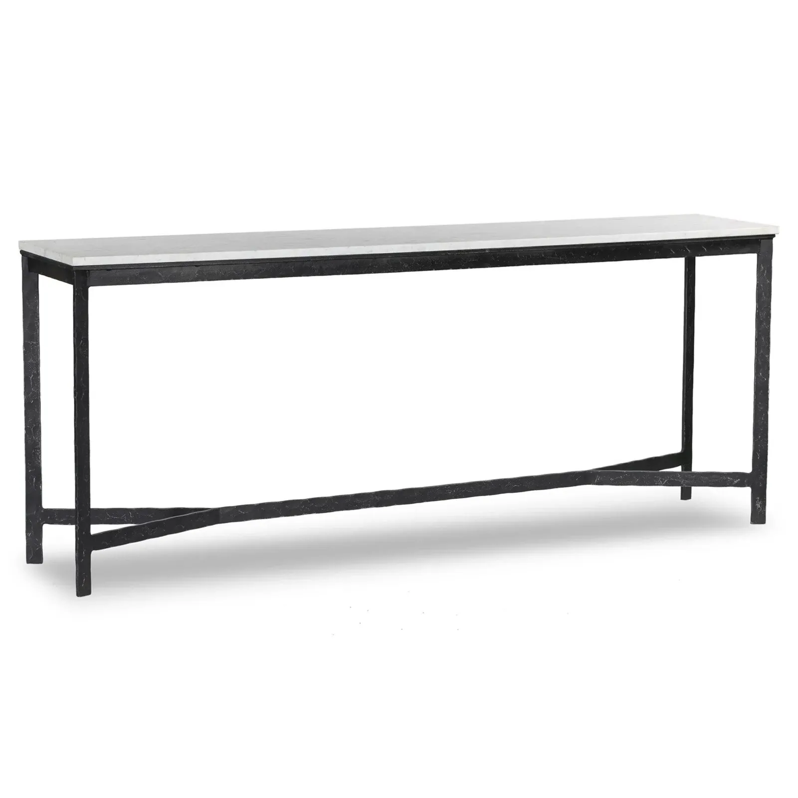 Leona Console Table - White, Marble