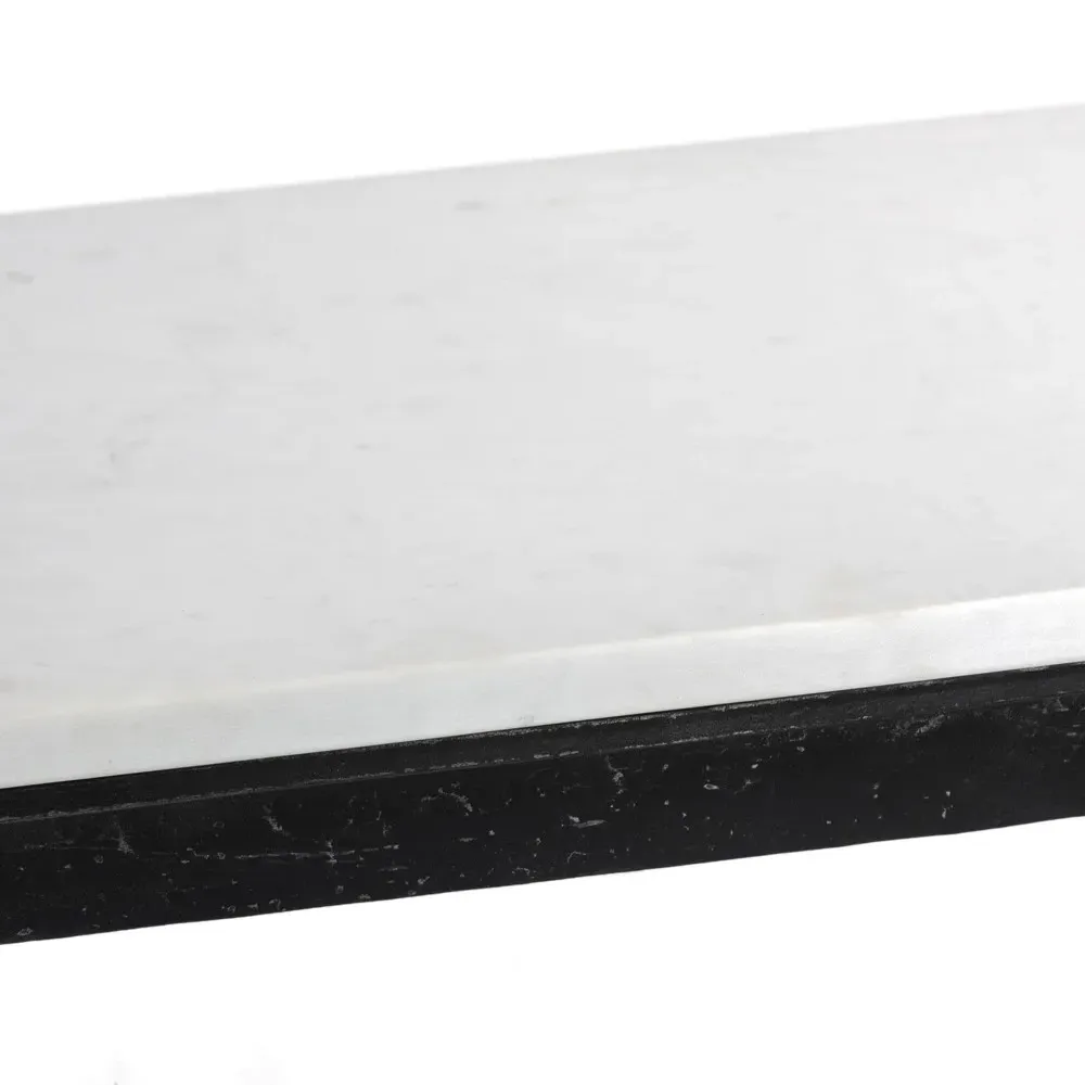 Leona Console Table - White, Marble