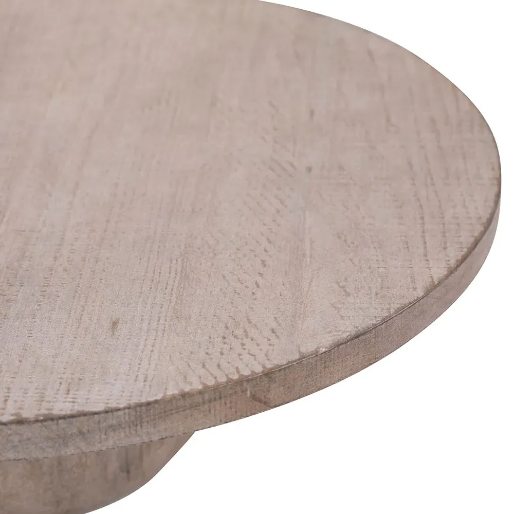 Leonardo Round Coffee Table - Brown, Reclaimed Pine