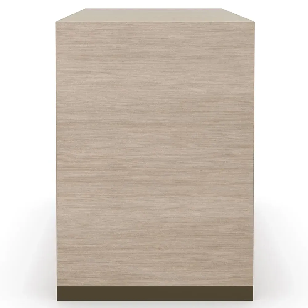 Leonna Large 2 Drawer Nightstand - Brown, Wood