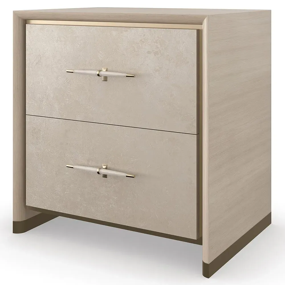 Leonna Small 2 Drawer Nightstand - Brown, Wood