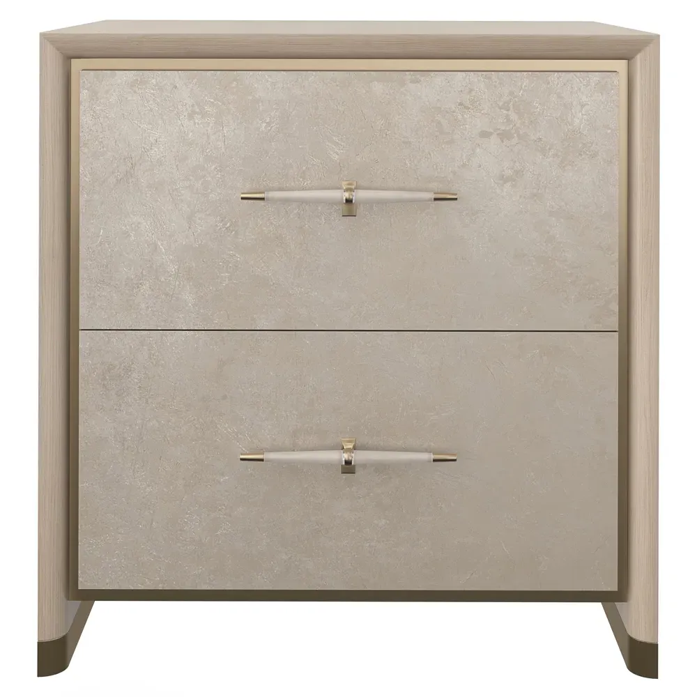 Leonna Small 2 Drawer Nightstand - Brown, Wood image