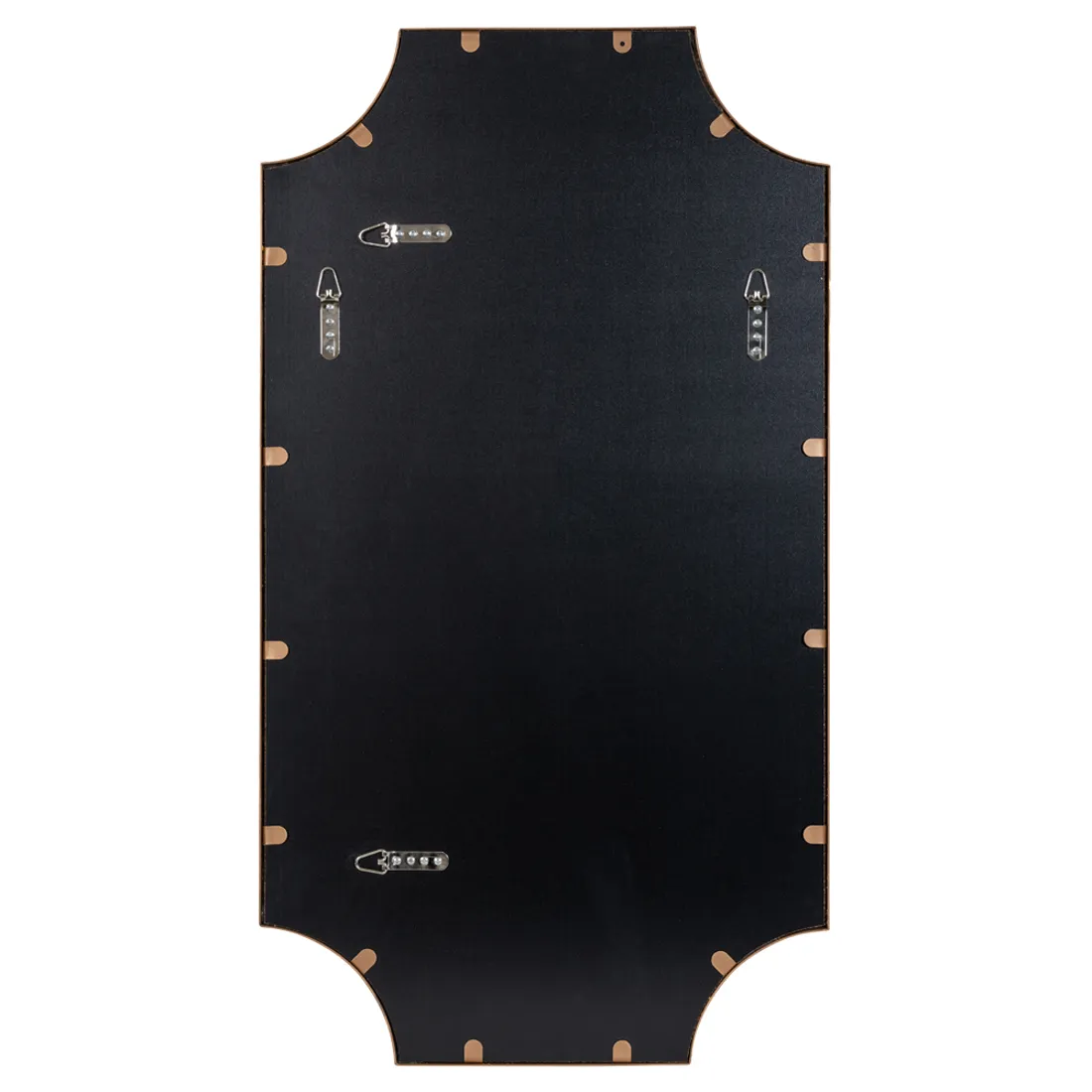 Leonora Rectangular Wall Mirror - Gold Leaf, Metal