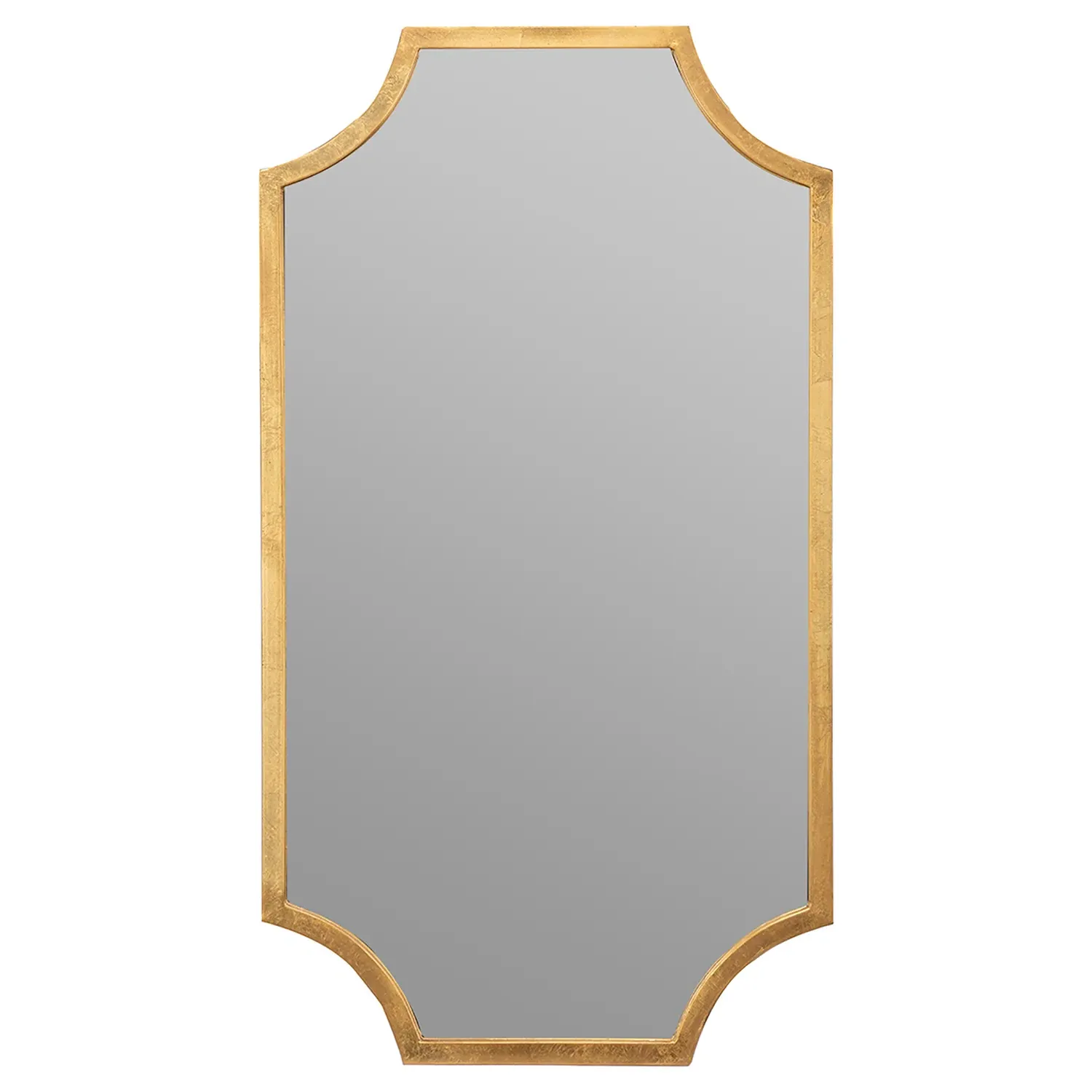 Leonora Rectangular Wall Mirror - Gold Leaf, Metal image
